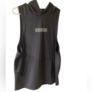 DRSKIN Sleeveless Muscle Tank with hood size small
